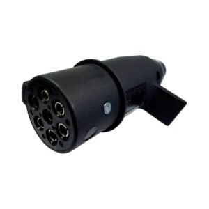 Tomada Para Engate - Macho 7 Polos Preto