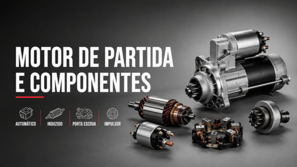motor de partida e componentes